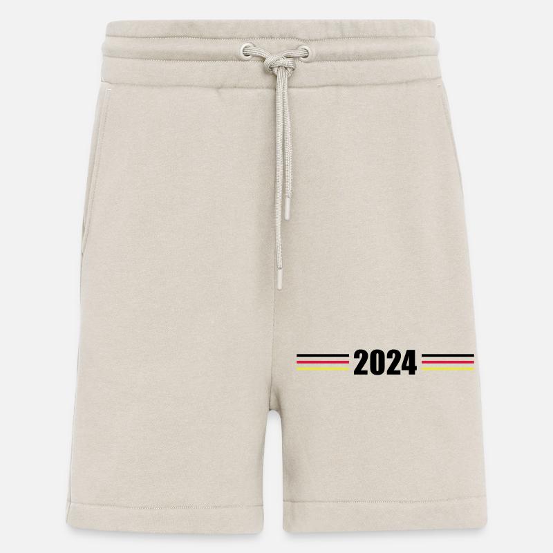 Drapeau de l’Allemagne 2024 - Short bio décontracté fabriqué en UE - WARM CLAY