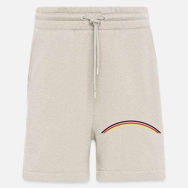 Germany Flag Symbol Line - Shorts - made by SPREAD - WARM CLAY