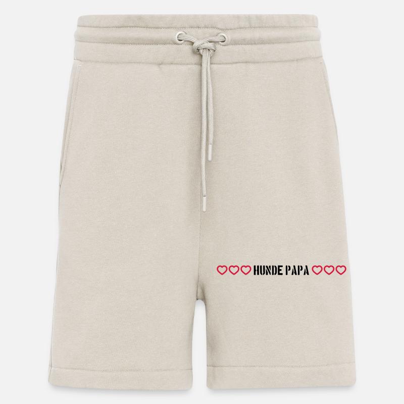 Chiens Papa Coeur - Short bio décontracté fabriqué en UE - WARM CLAY