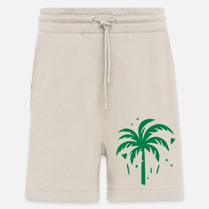 Palme mit Herzen - Shorts - made by SPREAD - WARM CLAY