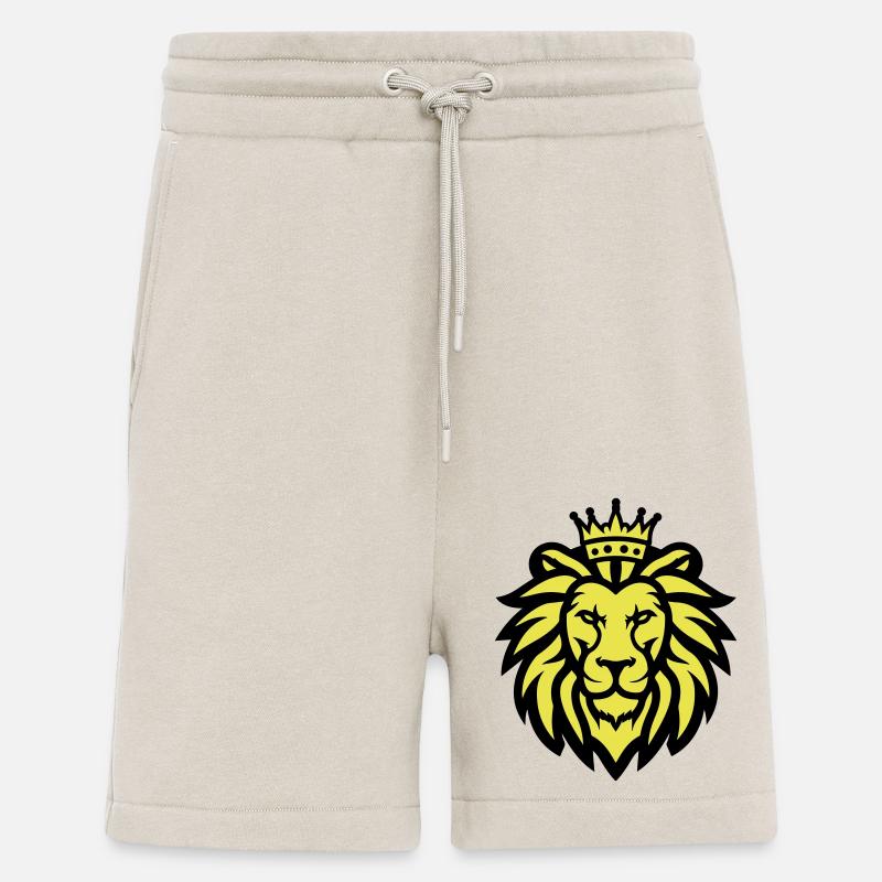 Lion Head Crown Lion - Shorts - made by SPREAD - WARM CLAY
