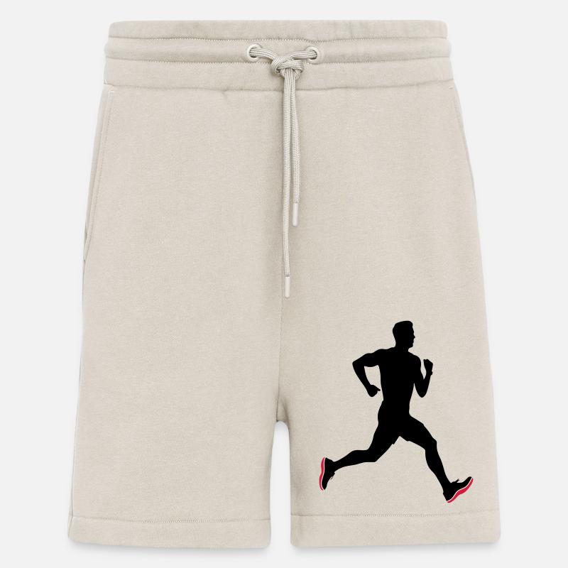 Running Marathon Man Icon - Shorts - made by SPREAD - WARM CLAY