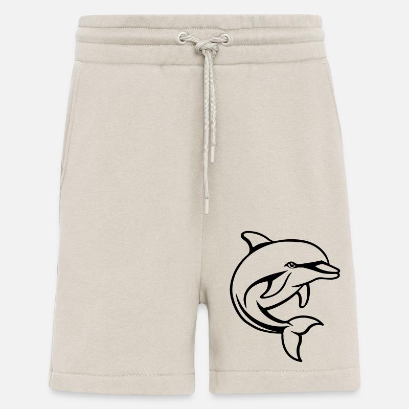 Delfin Comic - Shorts - made by SPREAD - WARM CLAY