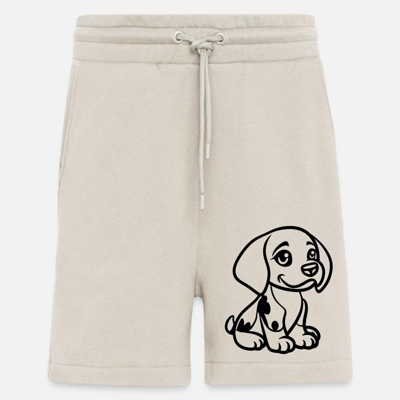 hund tier comic - Shorts - made by SPREAD - WARM CLAY