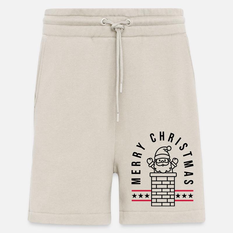 Joyeux Noël Père Noël - Short bio décontracté fabriqué en UE - WARM CLAY
