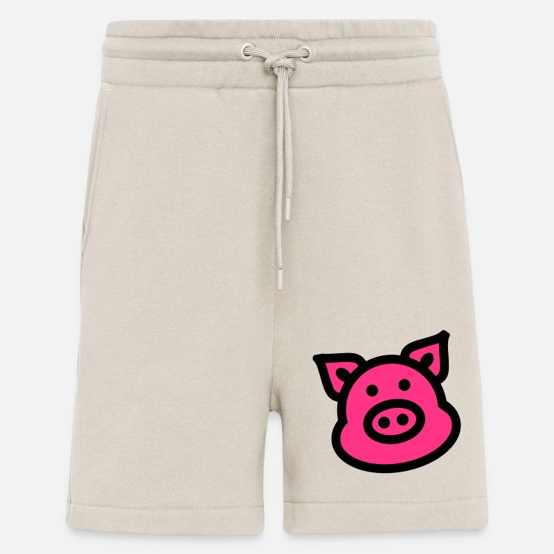 Schwein Tier Pink - Shorts - made by SPREAD - WARM CLAY