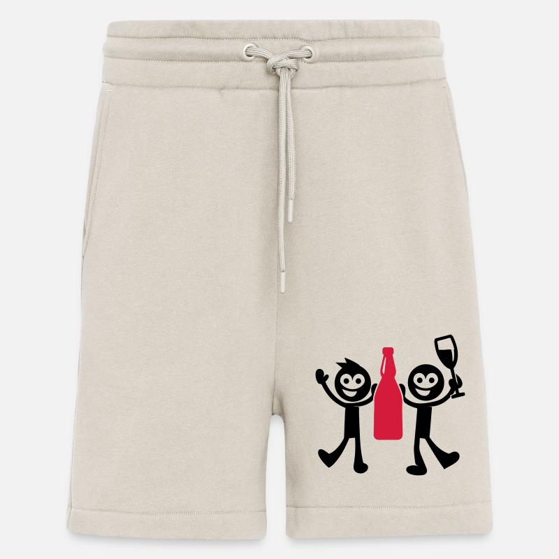 Strichmännchen Junggesellenabschied - Shorts - made by SPREAD - WARM CLAY