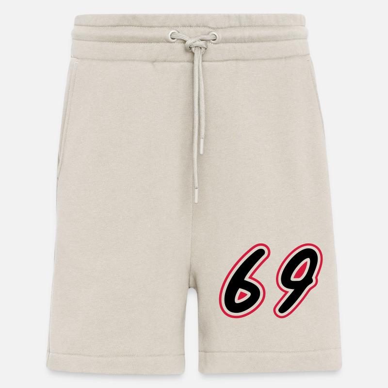 69 Number Symbol - Shorts - made by SPREAD - WARM CLAY