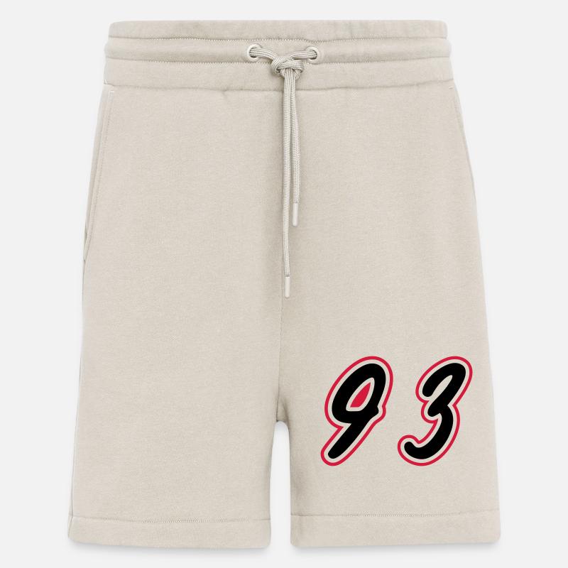 93 Symbole numérique - Short bio décontracté fabriqué en UE - WARM CLAY