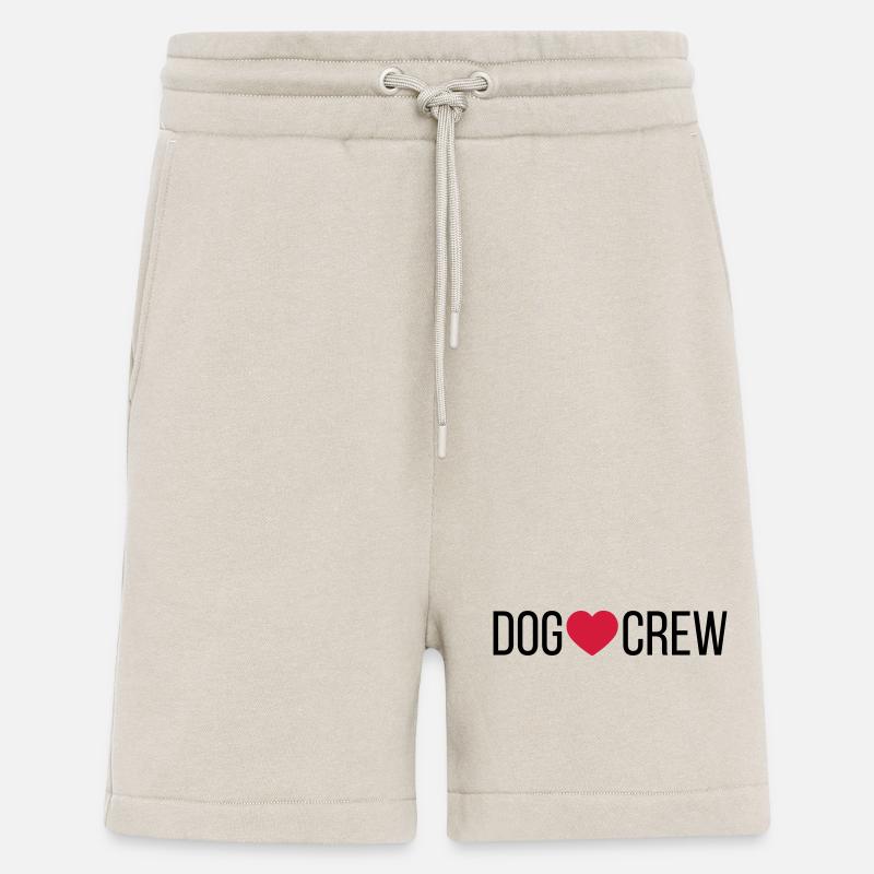 Chien Crew Coeur - Short bio décontracté fabriqué en UE - WARM CLAY