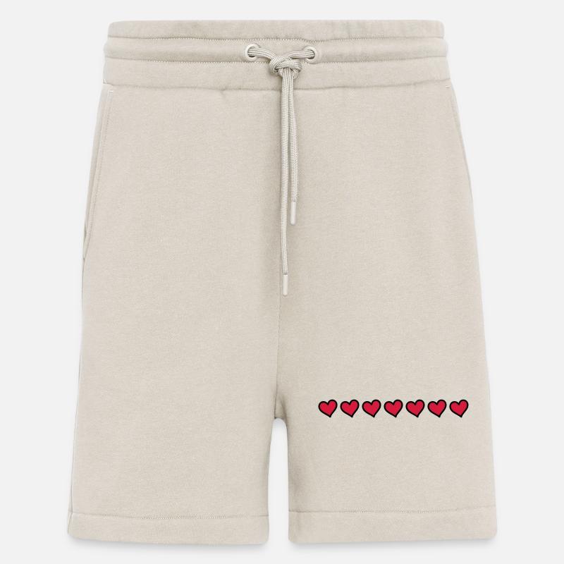 Coeur Symboles Amour - Short bio décontracté fabriqué en UE - WARM CLAY