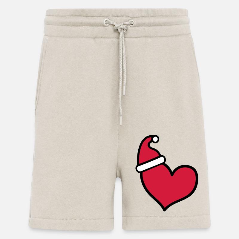 Coeur Noël - Short bio décontracté fabriqué en UE - WARM CLAY