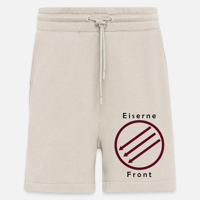 Front d’Eiserne - Drei Pfeile - Short bio décontracté fabriqué en UE - WARM CLAY