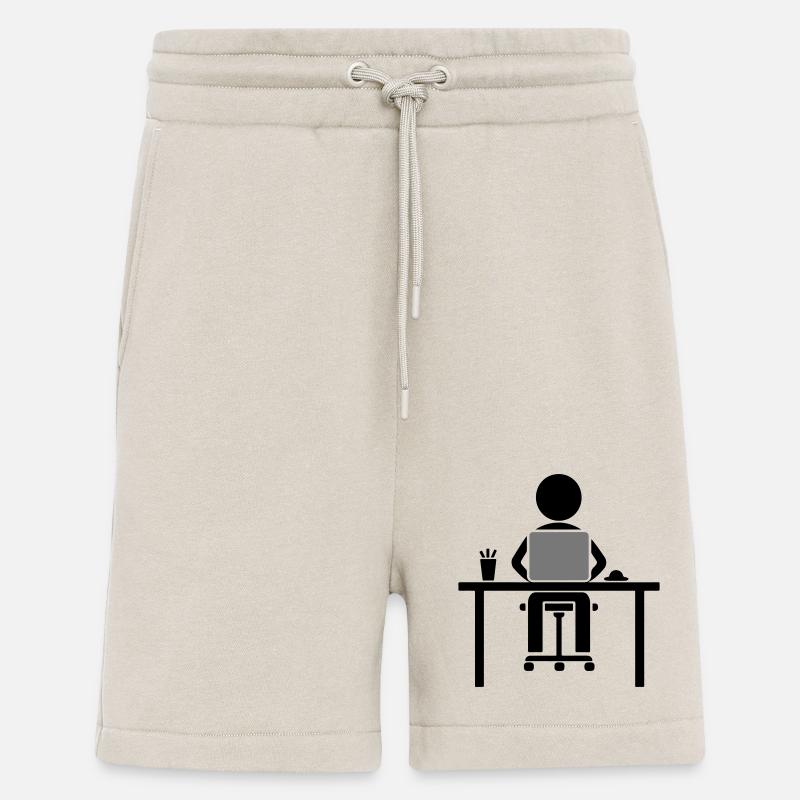 Worker Computer Learning - Shorts - made by SPREAD - WARM CLAY