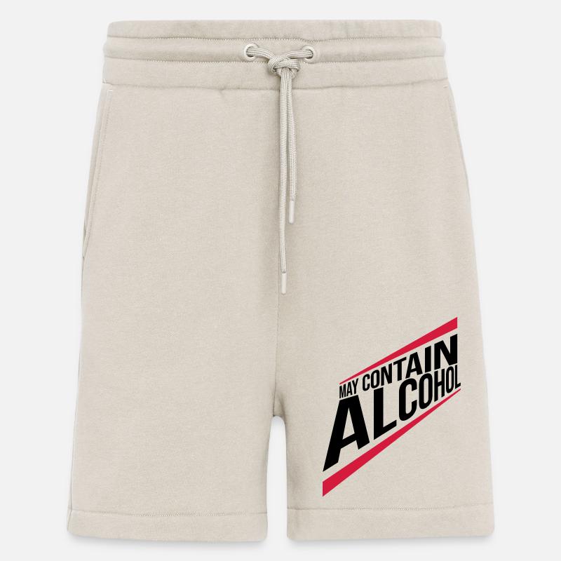 Text Kann Alkohol enthalten - Shorts - made by SPREAD - WARM CLAY