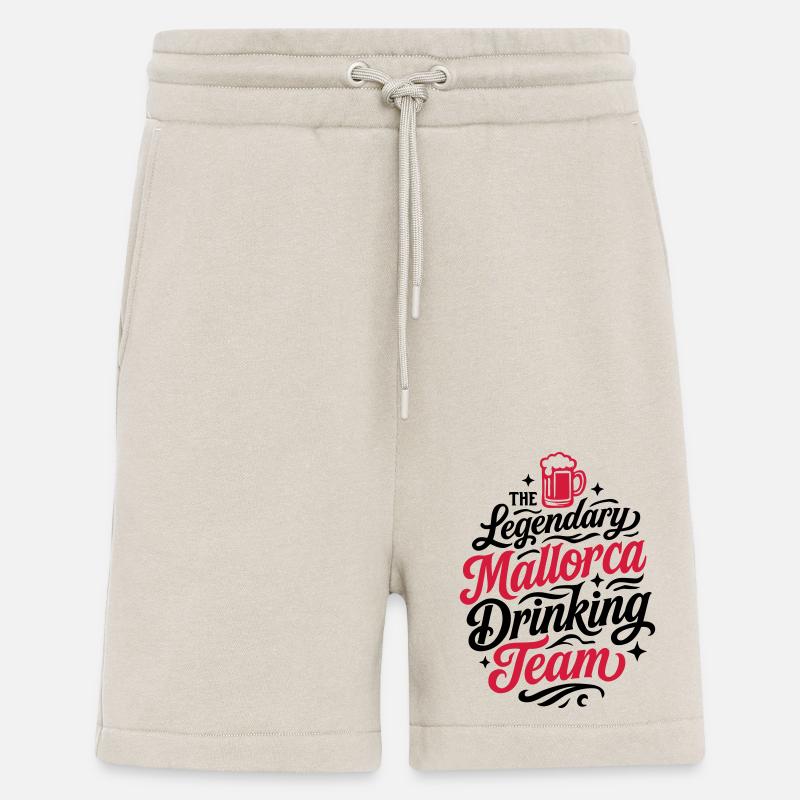 Mallorca Drinking Team - Short bio décontracté fabriqué en UE - WARM CLAY