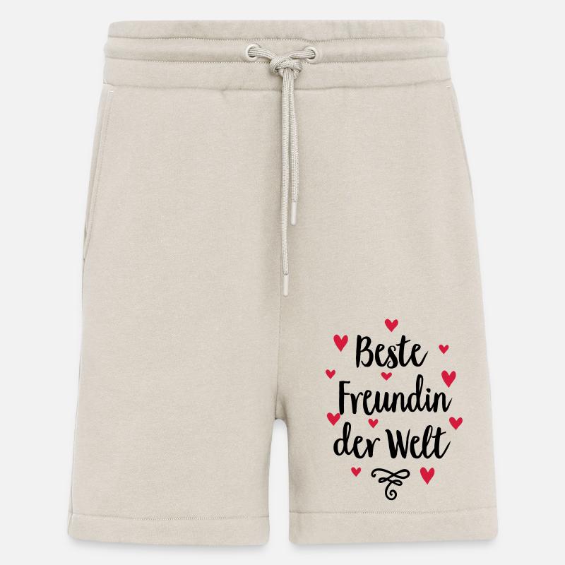 Beste Freundin der Welt - Shorts - made by SPREAD - WARM CLAY