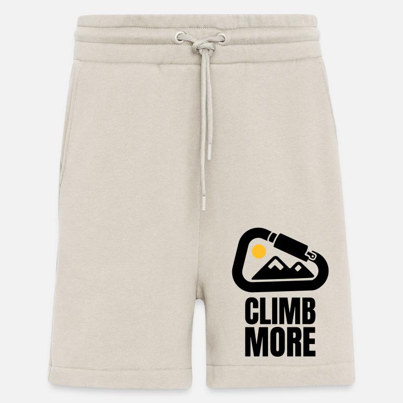 Climb More - Climbing Gift - Shorts - made by SPREAD - WARM CLAY