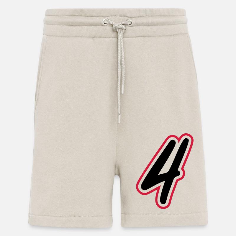 4 Zahl symbol - Shorts - made by SPREAD - WARM CLAY