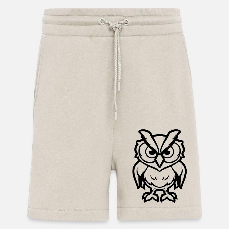 eule comic - Shorts - made by SPREAD - WARM CLAY