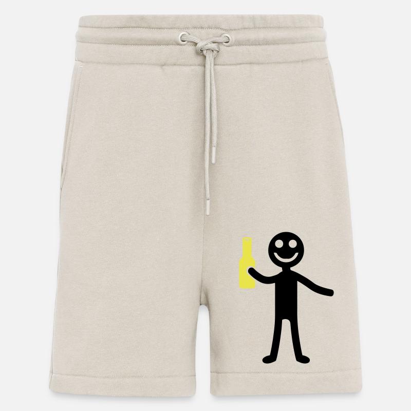 Strichmännchen Bier Lustig - Shorts - made by SPREAD - WARM CLAY