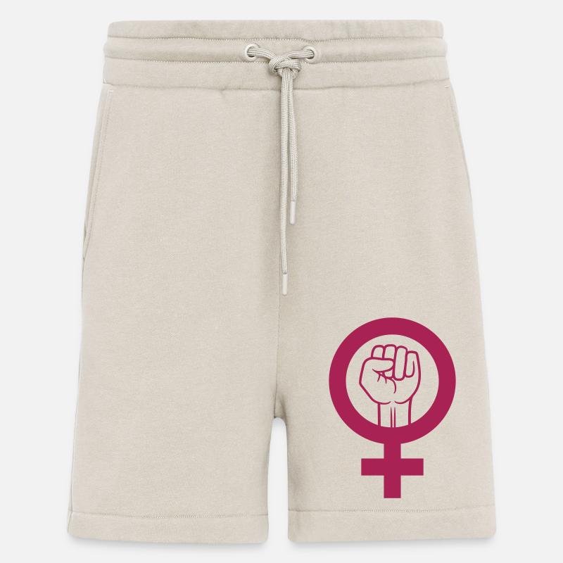 Symbol Frauenrechte Faust Protest - Shorts - made by SPREAD - WARM CLAY