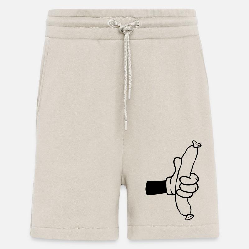 Wurst Comic Hand BBQ - Shorts - made by SPREAD - WARM CLAY
