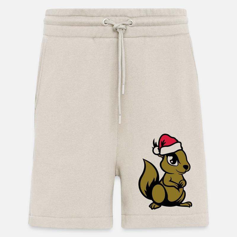 Squirrel Comic Animal Christmas - Shorts - made by SPREAD - WARM CLAY