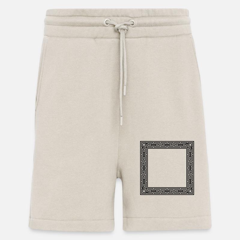 Conception d'ornement de contour - Short bio décontracté fabriqué en UE - WARM CLAY