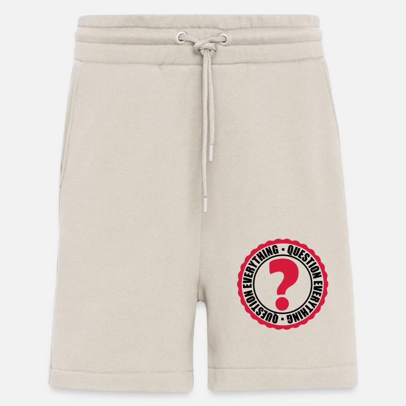 Question Everything Stamp - Shorts - made by SPREAD - WARM CLAY