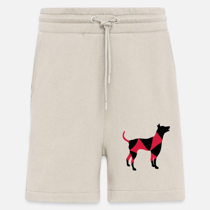 Big Dog Silhouette Cool Pattern - Shorts - made by SPREAD - WARM CLAY