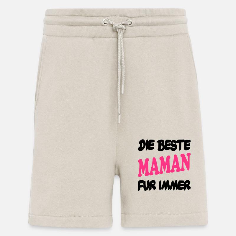 DIE BESTE MAMAN FUR IMMER - Short bio décontracté fabriqué en UE - WARM CLAY