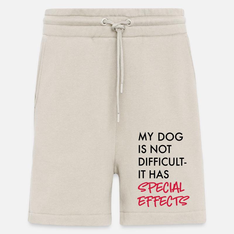 chien difficile - Short bio décontracté fabriqué en UE - WARM CLAY
