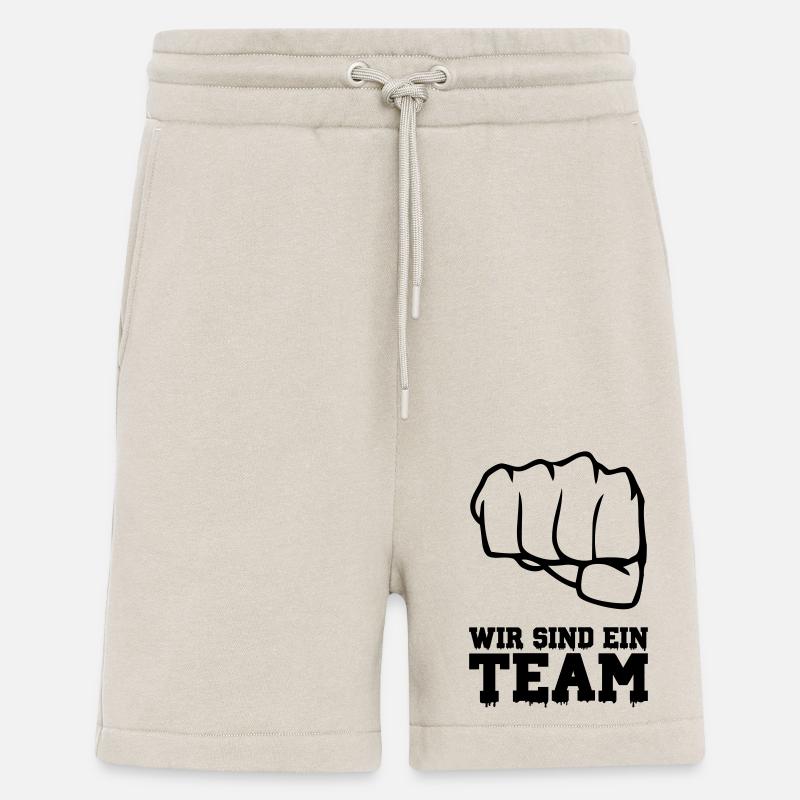 wir sind ein team - Shorts - made by SPREAD - WARM CLAY
