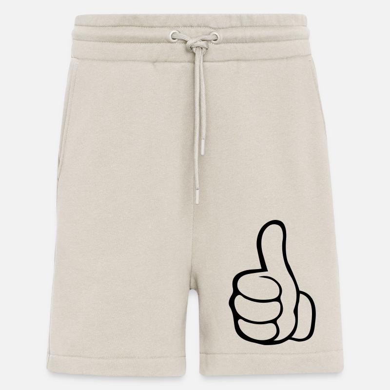 hand daumen hoch - Shorts - made by SPREAD - WARM CLAY