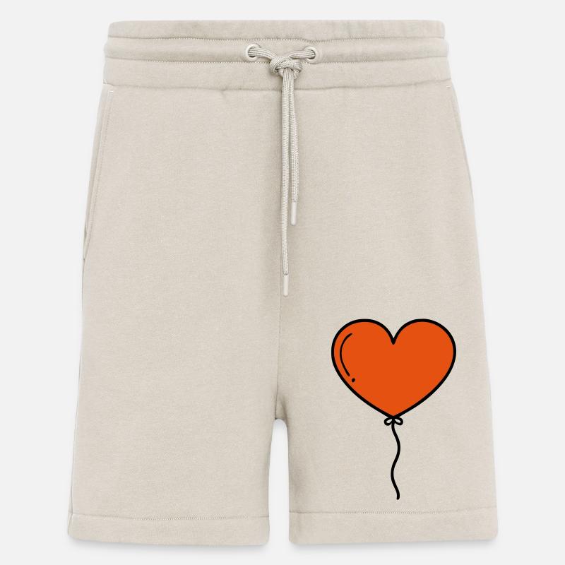 Ballon coeur Ballon coeur - Short bio décontracté fabriqué en UE - WARM CLAY