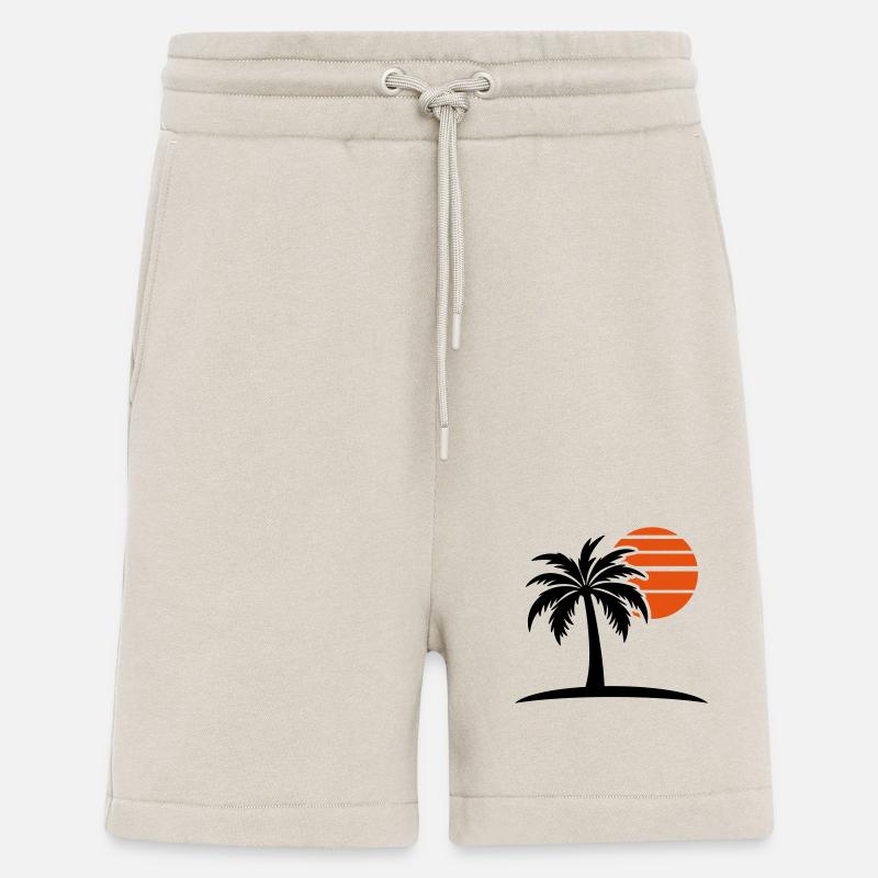 Palm Tree Sun Island - Shorts - made by SPREAD - WARM CLAY