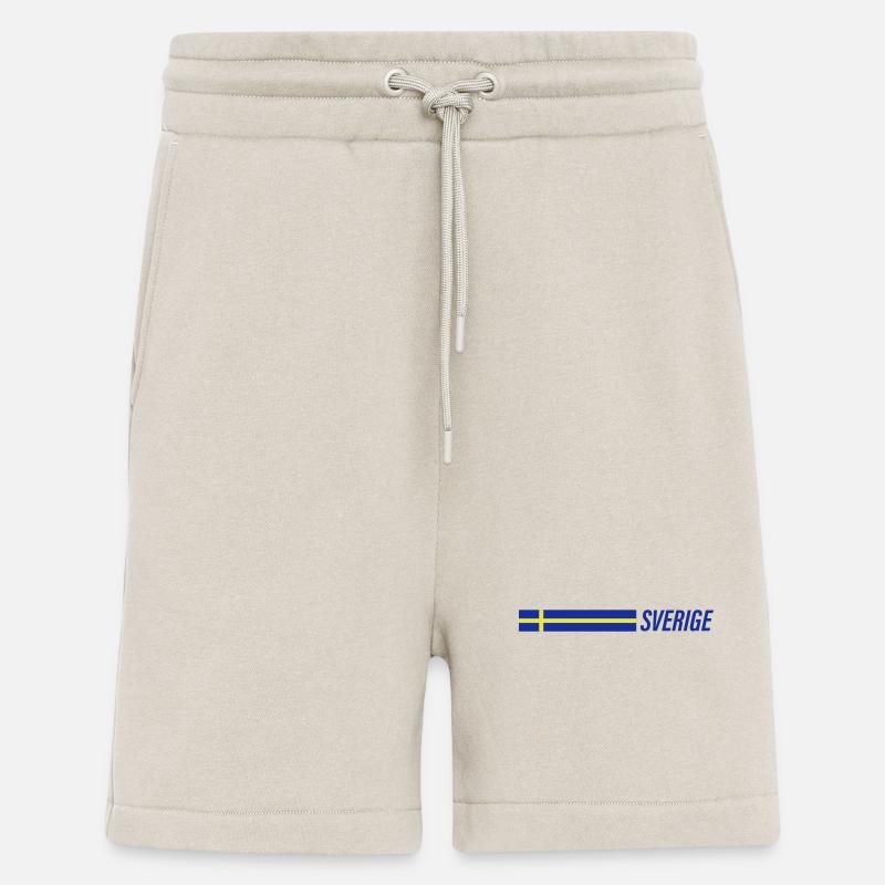 Équipe de la Suède - Short bio décontracté fabriqué en UE - WARM CLAY