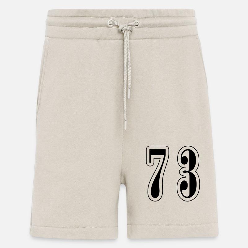 73 Symbole numérique - Short bio décontracté fabriqué en UE - WARM CLAY