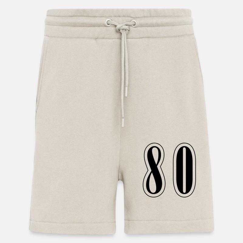 80 Zahl Symbol - Shorts - made by SPREAD - WARM CLAY