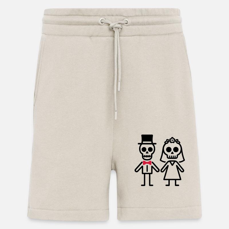 Ehepaar Hochzeit Skelett - Shorts - made by SPREAD - WARM CLAY