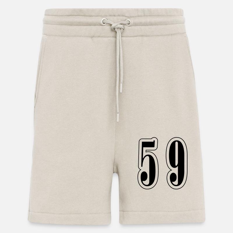 59 Symbole numérique - Short bio décontracté fabriqué en UE - WARM CLAY