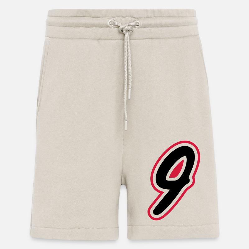 9 Number symbol - Shorts - made by SPREAD - WARM CLAY