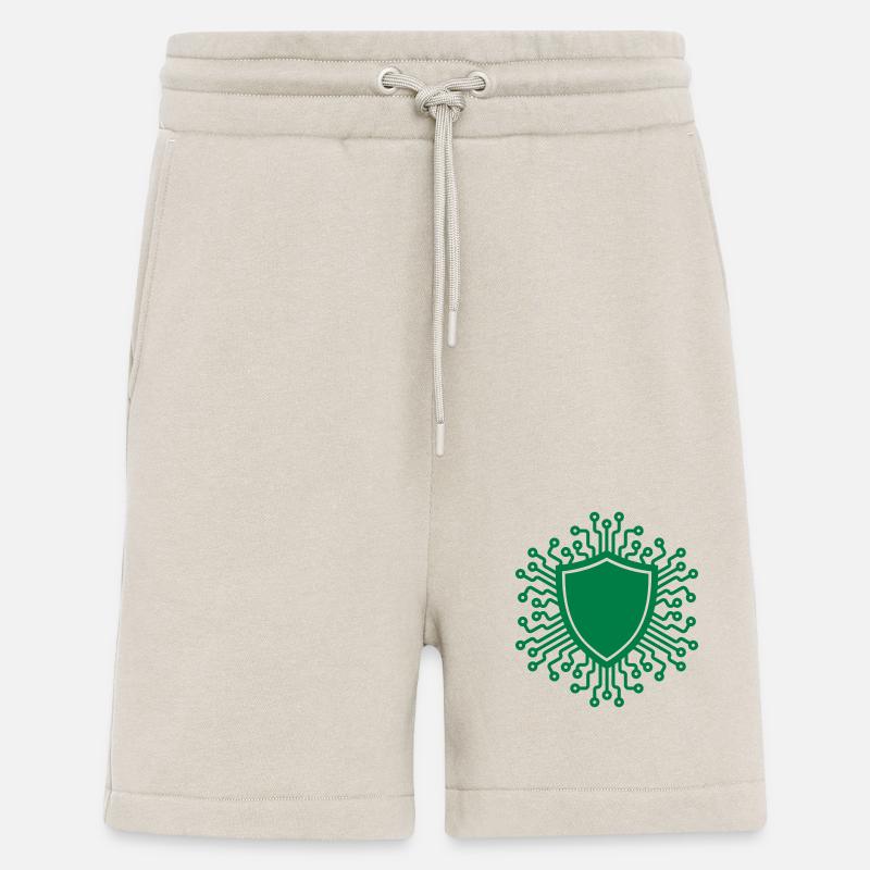 CYBER SECURITY SHIELD - Shorts - made by SPREAD - WARM CLAY