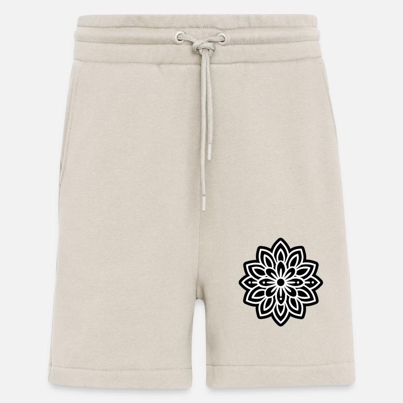 Mandala Fleur - Short bio décontracté fabriqué en UE - WARM CLAY