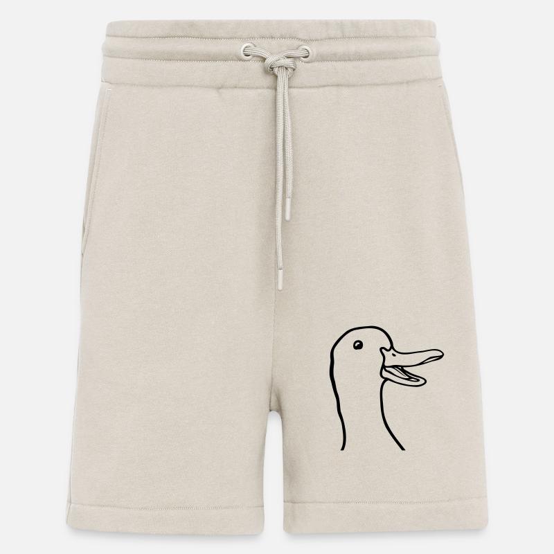 Comic Kopf süße Gans - Shorts - made by SPREAD - WARM CLAY