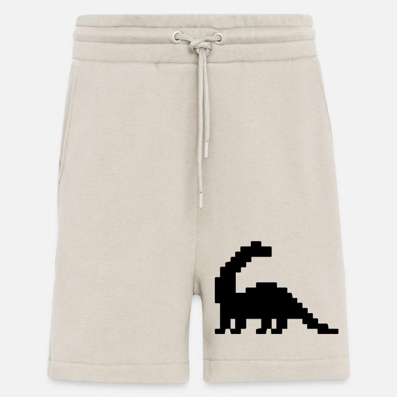 Dinosaurier Brontosaurus Pixel - Shorts - made by SPREAD - WARM CLAY