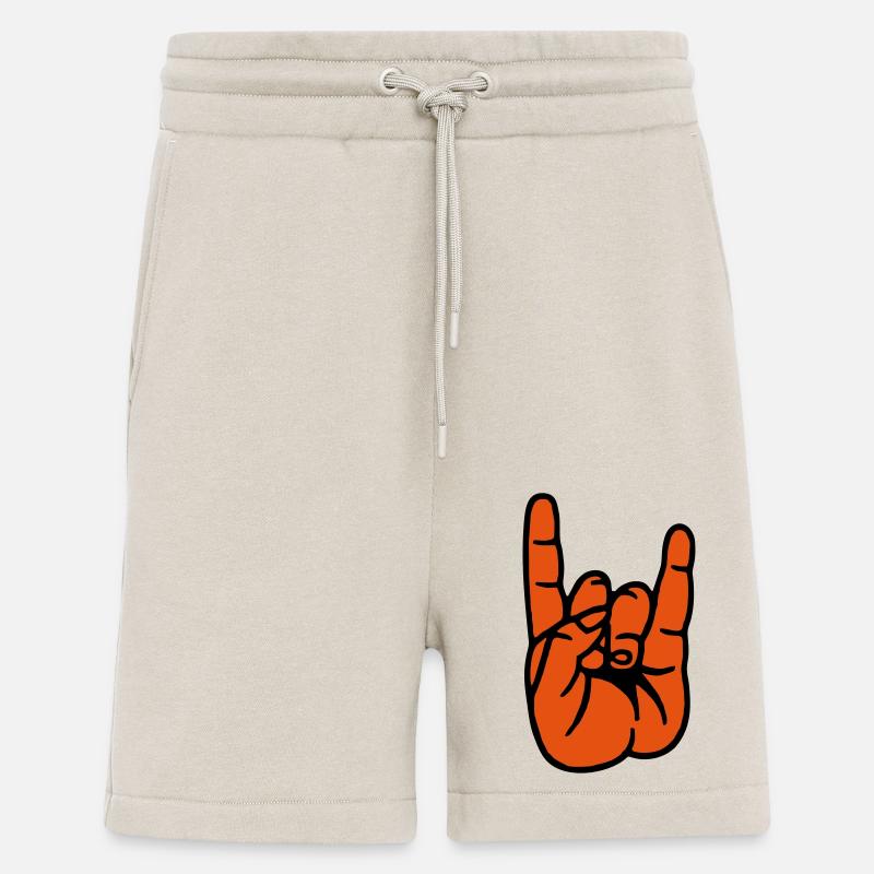 Devil Rock hand - Shorts - made by SPREAD - WARM CLAY