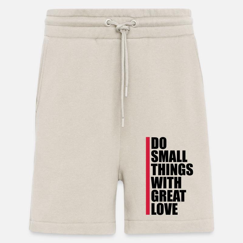 Quote do small things - Shorts - made by SPREAD - WARM CLAY