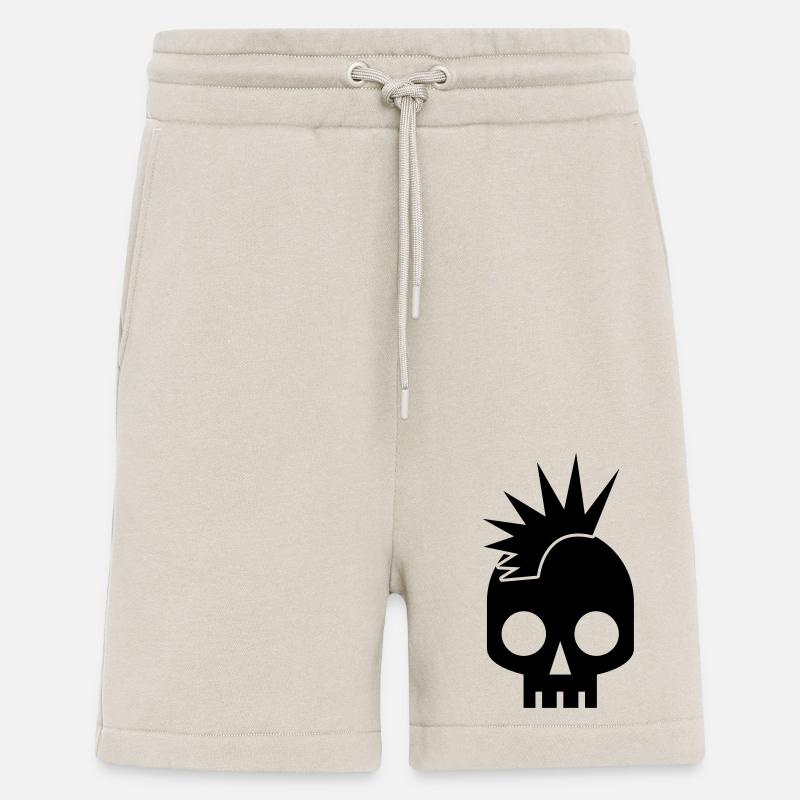 PUNK BABY skull with mohawk - Shorts - made by SPREAD - WARM CLAY